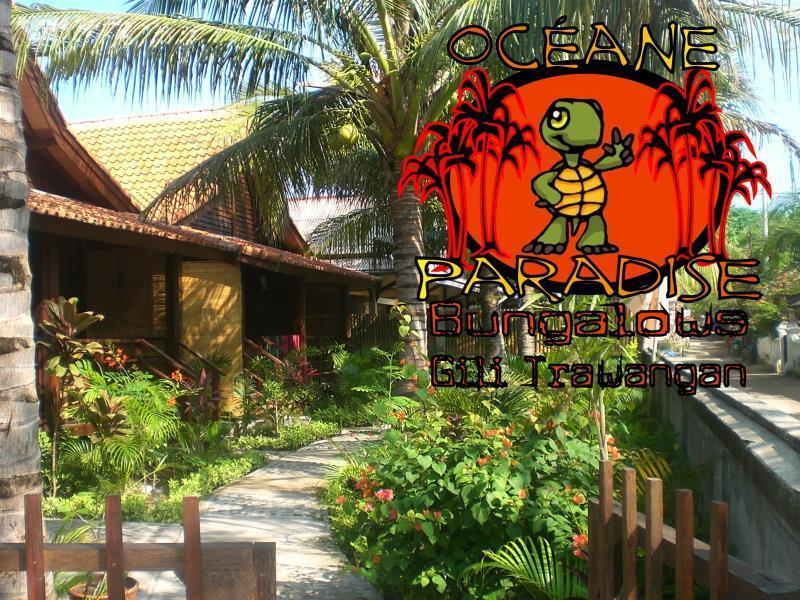 Oceane Paradise Bungalow Gili Trawangan Dış mekan fotoğraf